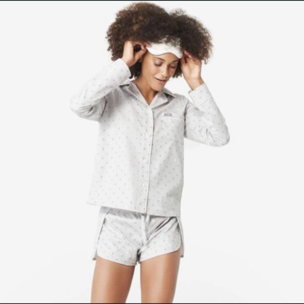 NWT FIGS XS poplin lounge wear set •• PJ set